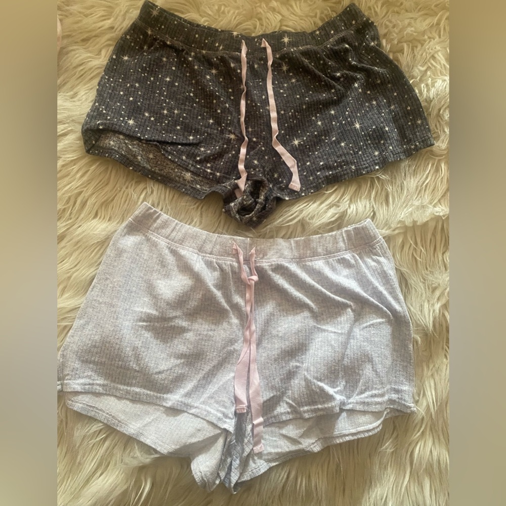 Like new set of 2 Laura Ashley lounge fleece pajama shorts